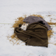 A dog sleeps at the Levajok check point.